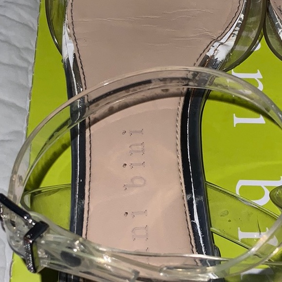 Gianni Bini Vailie Ankle Strap Pointy Flat SZ 8 in Clear PVC - Picture 10 of 16